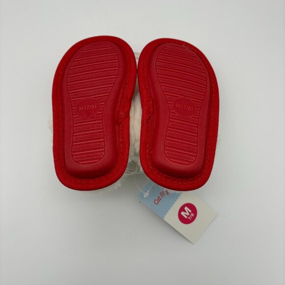 Cat & Jack Toddler Kids Lila Metallic Scuff Slippers Shoes, Red, Valentine's Day - Picture 7 of 7